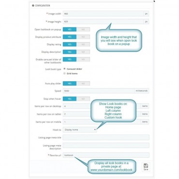 ماژول لوک بوک پرستاشاپ ساخت گالری تصاویر مجموعه محصول