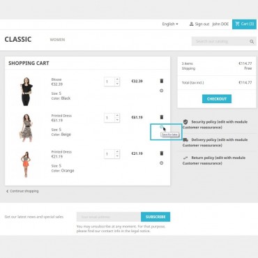ماژول لیست خرید بعدی و علاقه مندی کاربر