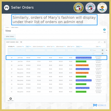 ماژول اکستنشن وبکول جداکننده سبد خرید و سفارشات