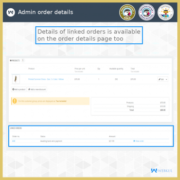 ماژول اکستنشن وبکول جداکننده سبد خرید و سفارشات