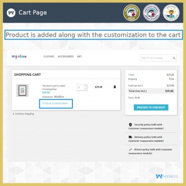 ماژول افزودن مستقیم محصول سفارشی به سبد خرید