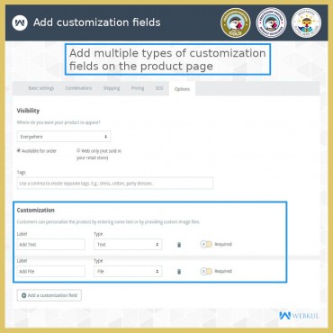 ماژول افزودن مستقیم محصول سفارشی به سبد خرید