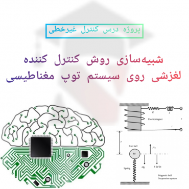 پروژه شبیه سازی روش کنترل کننده لغزشی روی سیستم توپ مغناطیسی