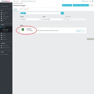 ماژول کتاب آشپزی پرستاشاپ