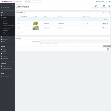 ماژول کتاب آشپزی پرستاشاپ