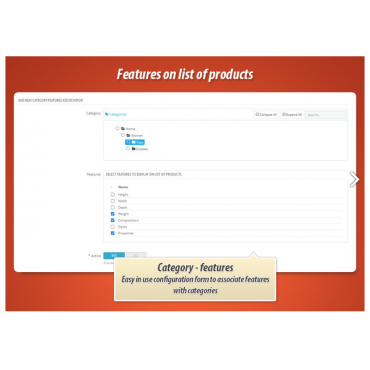 نمایش ویژگی های دلخواه محصول در لیست محصولات
