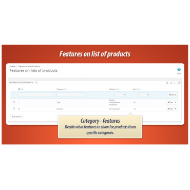 نمایش ویژگی های دلخواه محصول در لیست محصولات