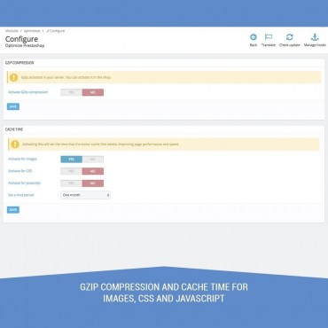 ماژول پیشرفته بهینه سازی دیتابیس پرستاشاپ