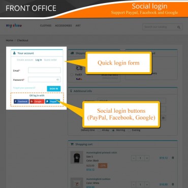 ماژول پرداخت در یک صفحه پرستاشاپ کاری از شرکت ETS-Soft