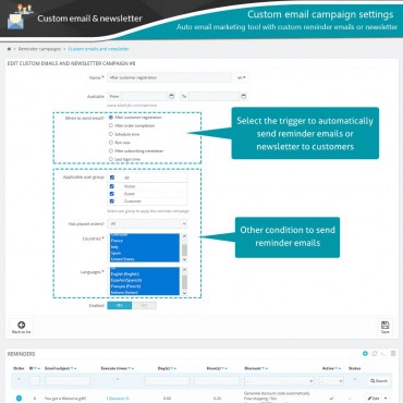 ماژول یادآوری سبدهای خرید رها شده با امکان ارسال ایمیل خودکار