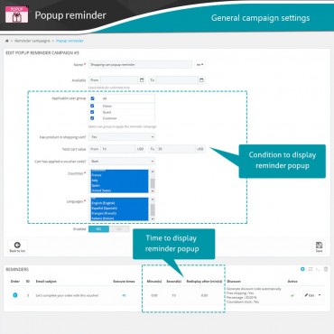 ماژول یادآوری سبدهای خرید رها شده با امکان ارسال ایمیل خودکار
