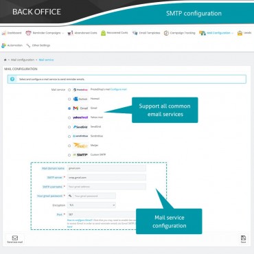 ماژول یادآوری سبدهای خرید رها شده با امکان ارسال ایمیل خودکار