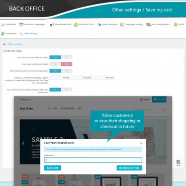 ماژول یادآوری سبدهای خرید رها شده با امکان ارسال ایمیل خودکار