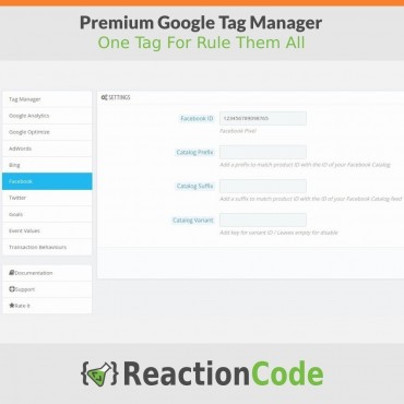 ماژول مدیریت تگ گوگل - Premium Google Tag Manager Module