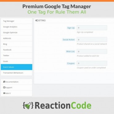 ماژول مدیریت تگ گوگل - Premium Google Tag Manager Module