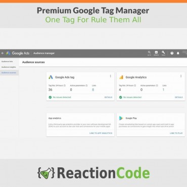 ماژول مدیریت تگ گوگل - Premium Google Tag Manager Module