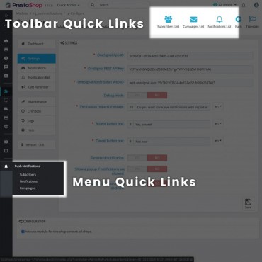 ماژول پوش نوتیفیکیشن پرستاشاپ