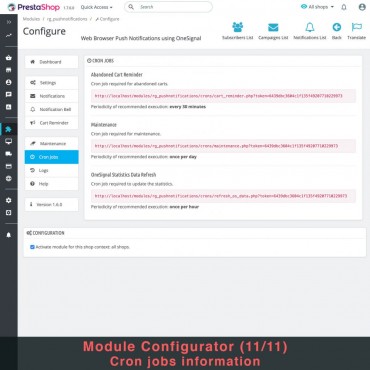 ماژول پوش نوتیفیکیشن پرستاشاپ