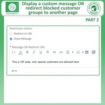 ماژول محدودسازی گروه مشتریان پرستاشاپ