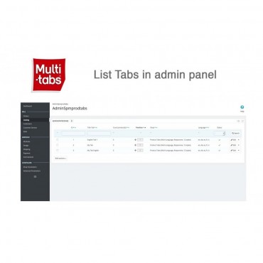 ماژول مدرنیزه کردن چیدمان تبهای صفحه محصول