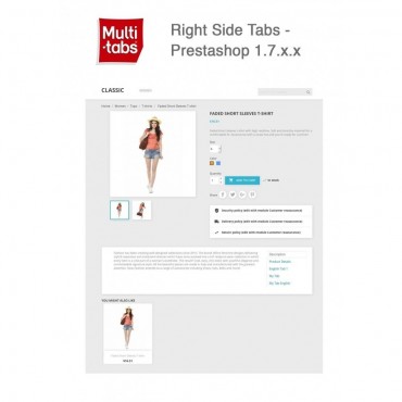 ماژول مدرنیزه کردن چیدمان تبهای صفحه محصول