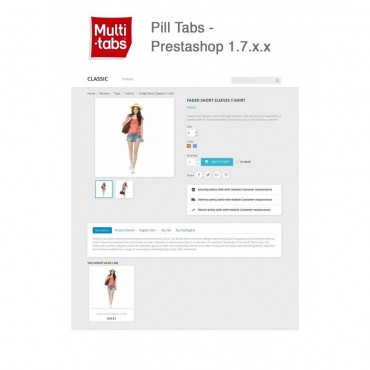 ماژول مدرنیزه کردن چیدمان تبهای صفحه محصول