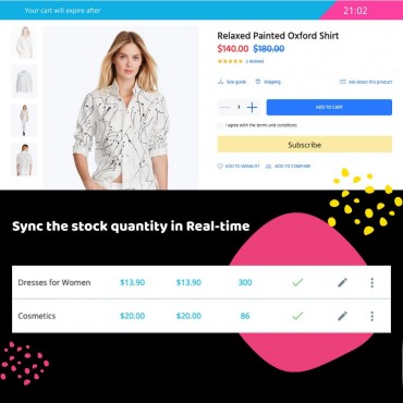 ماژول تعریف زمان انقضای سبد خرید و رزرو محصول پرستاشاپ