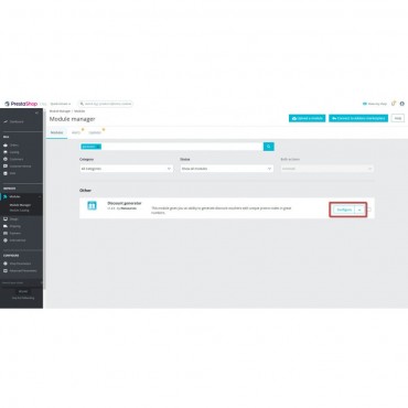 ماژول کد تخفیف ساز پرستاشاپ