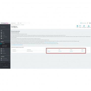 ماژول کد تخفیف ساز پرستاشاپ
