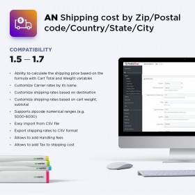 ماژول هزینه ارسال بر اساس کدپستی ،کشور، استان و شهر پرستاشاپ