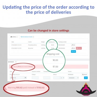 ماژول تخصیص چند حامل به یک سفارش پرستاشاپ