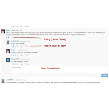 ماژول نظرات پیشرفته محصول پرستاشاپ