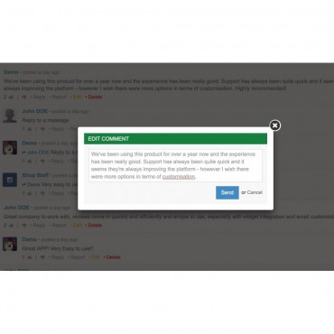 ماژول نظرات پیشرفته محصول پرستاشاپ