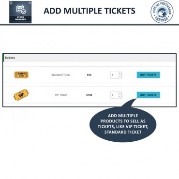 ماژول مدیریت و ایجاد رویداد و فروش بلیط آنلاین پرستاشاپ