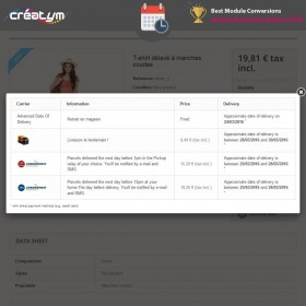 ماژول تاریخ ارسال مرسوله پرستاشاپ