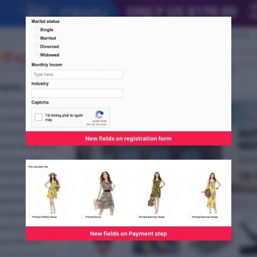 ماژول فیلد سفارشی پرستاشاپ - ثبت نام و پرداخت