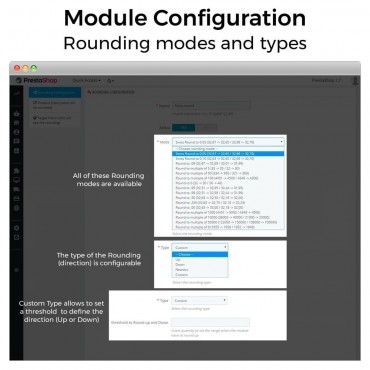 ماژول گرد کردن قیمت پرستاشاپ