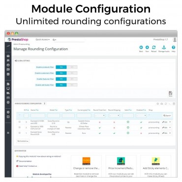ماژول گرد کردن قیمت پرستاشاپ