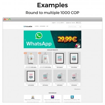 ماژول گرد کردن قیمت پرستاشاپ