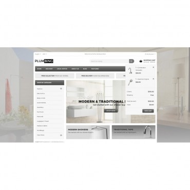 قالب Plumbing - قالب سخت افزار پرستاشاپ