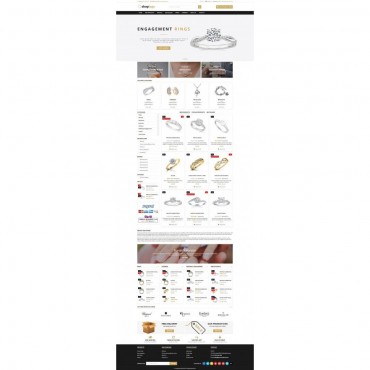 قالب جواهر پرستاشاپ - Jewellery store Template