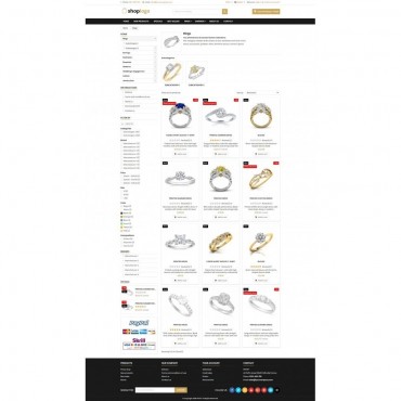 قالب جواهر پرستاشاپ - Jewellery store Template