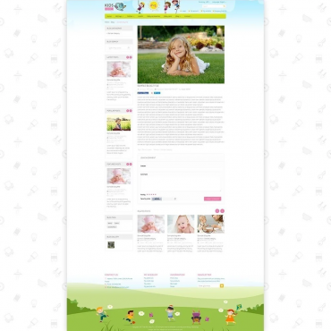 قالب کودک پرستاشاپ - Kids Shop