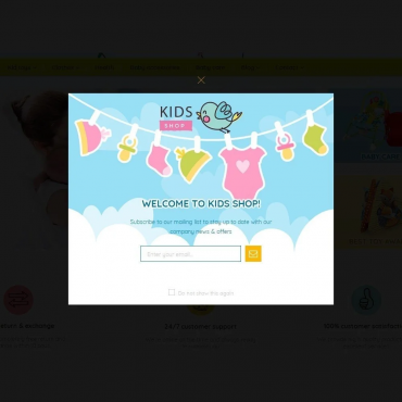 قالب کودک پرستاشاپ - Kids Shop