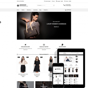 قالب پوشاک پرستاشاپ - قالب Mixedshop
