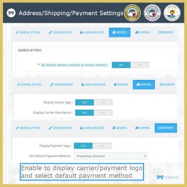 ماژول پرداخت در یک صفحه پرستاشاپ وبکول