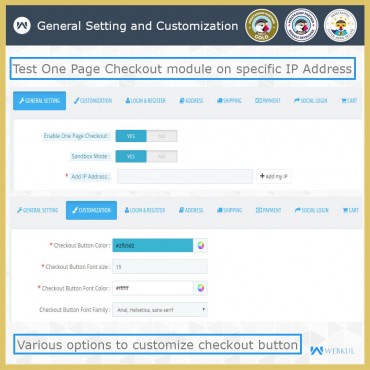 ماژول پرداخت در یک صفحه پرستاشاپ وبکول
