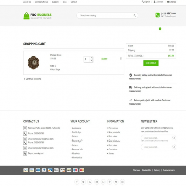 قالب بیزنس پرستاشاپ - Pro Business