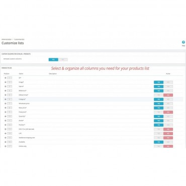 ماژول سفارشی سازی پنل مدیریت پرستاشاپ