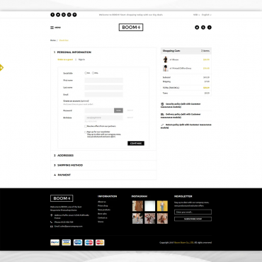 قالب بوم قالب رایگان پرستاشاپ - Boom